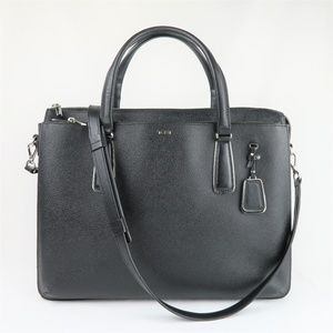 TUMI Black Saffiano Business Tote